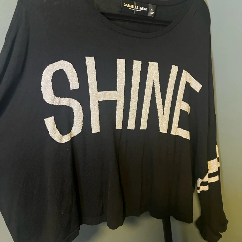 Gabrielle Union Black Shine Sweater - Picture 7 of 7